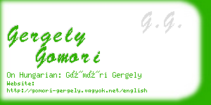 gergely gomori business card